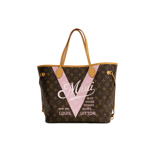 Pre-owned Louis Vuitton Limited Edition Maui Cities V Neverfull 