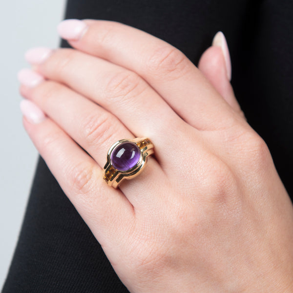 Pre-Owned Amethyst and Citrine Ring