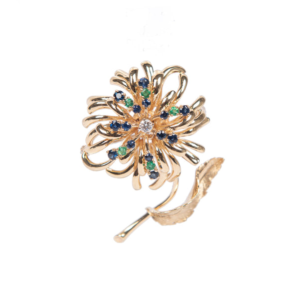 Pre-Owned Flower Brooch