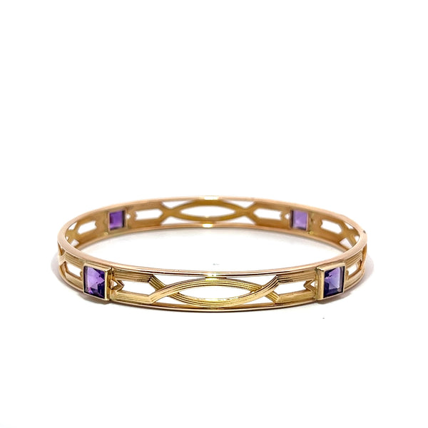 Pre-Owned Amethyst Bangle