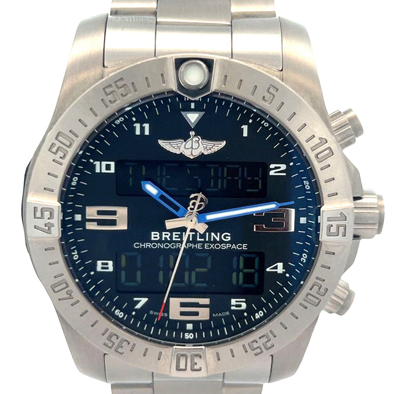 $7685 TITNM 46MM BREITLING EXOSPACE B55 W/ADAPTER, CHARGER