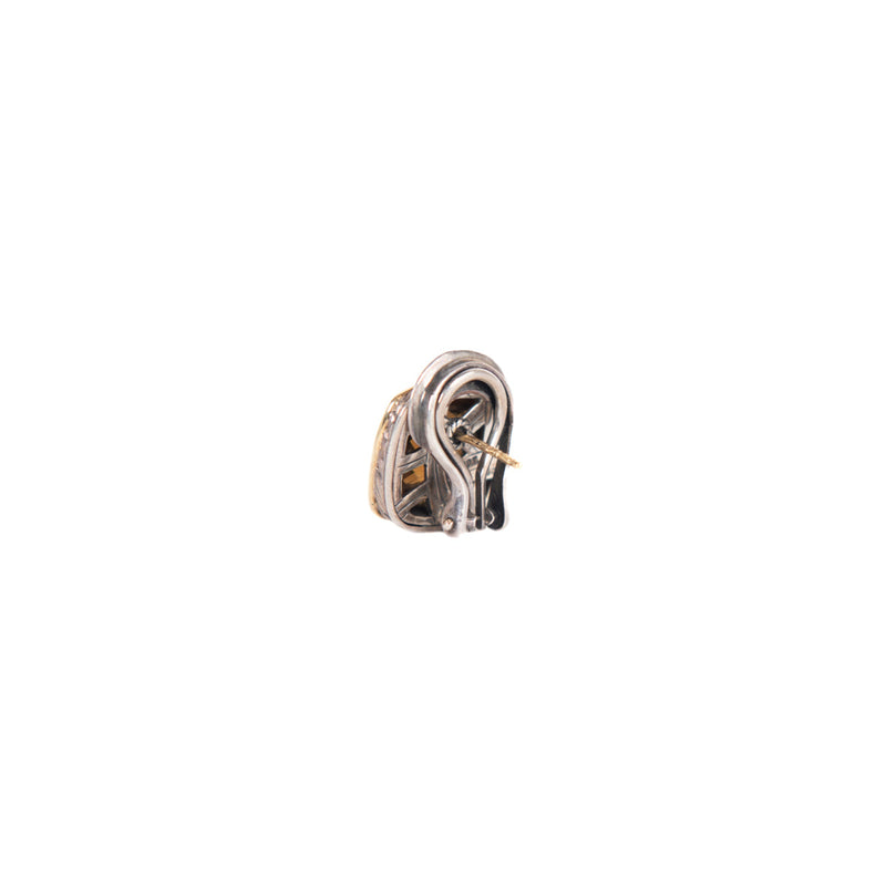 Pre-Owned David Yurman Two-Tone Quartz Albion Earrings