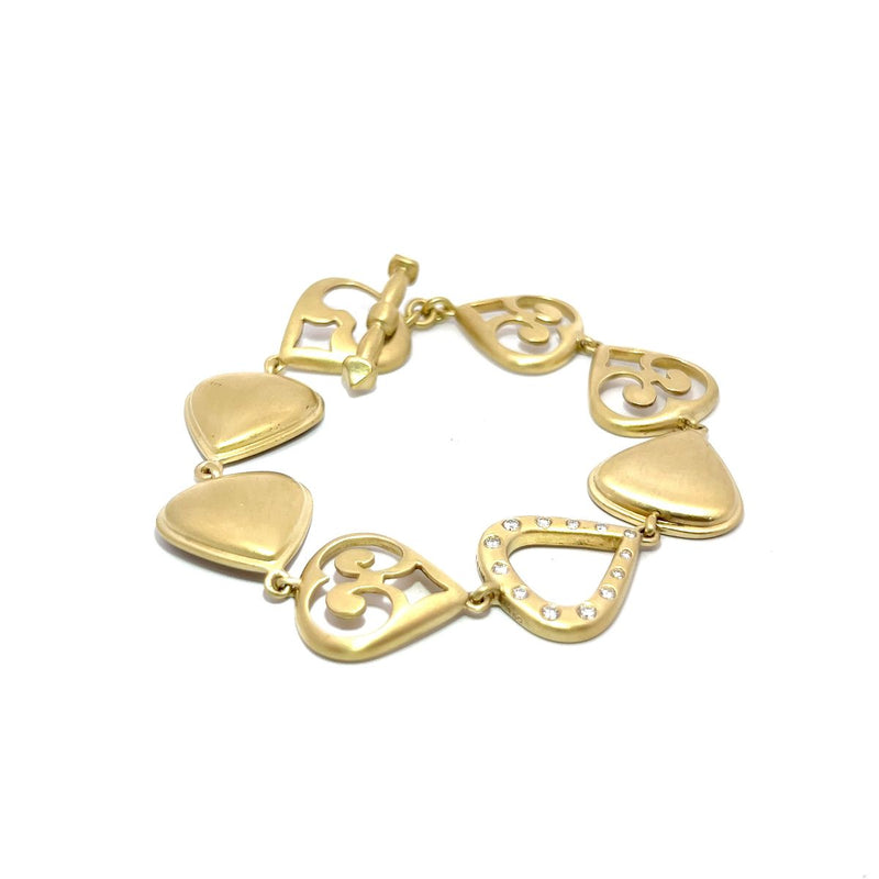 Pre-Owned Elizabeth Rand Drop Link Bracelet