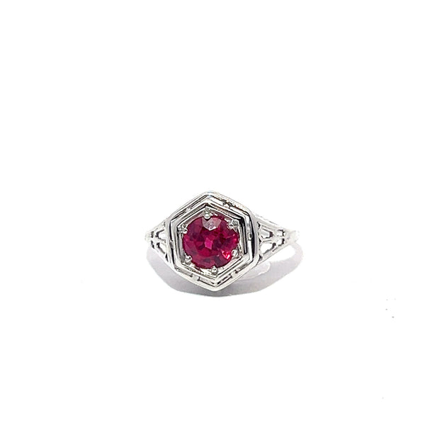 Pre-Owned Synthetic Ruby Ring