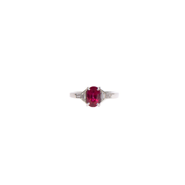 Pre-Owned Ruby and Diamond Ring