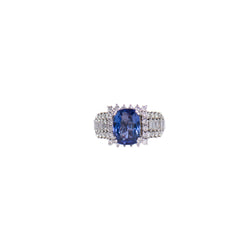 Pre-Owned Tanzanite and Diamond Ring