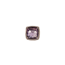 Pre-Owned Scott Kay Amethyst and Diamond Cypress Thorn Ring