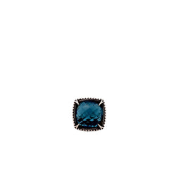 Pre-Owned Scott Kay London Blue Topaz Cypress Thorn Ring