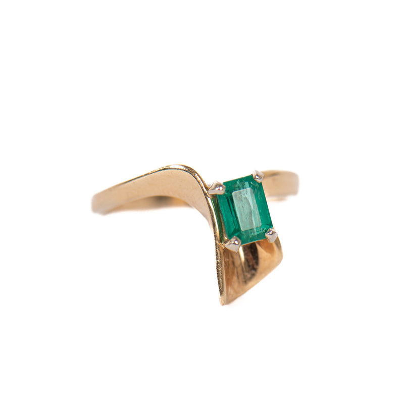 Pre-Owned Emerald Free Form Ring