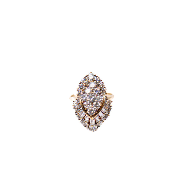 Pre-Owned Diamond Cluster Ring