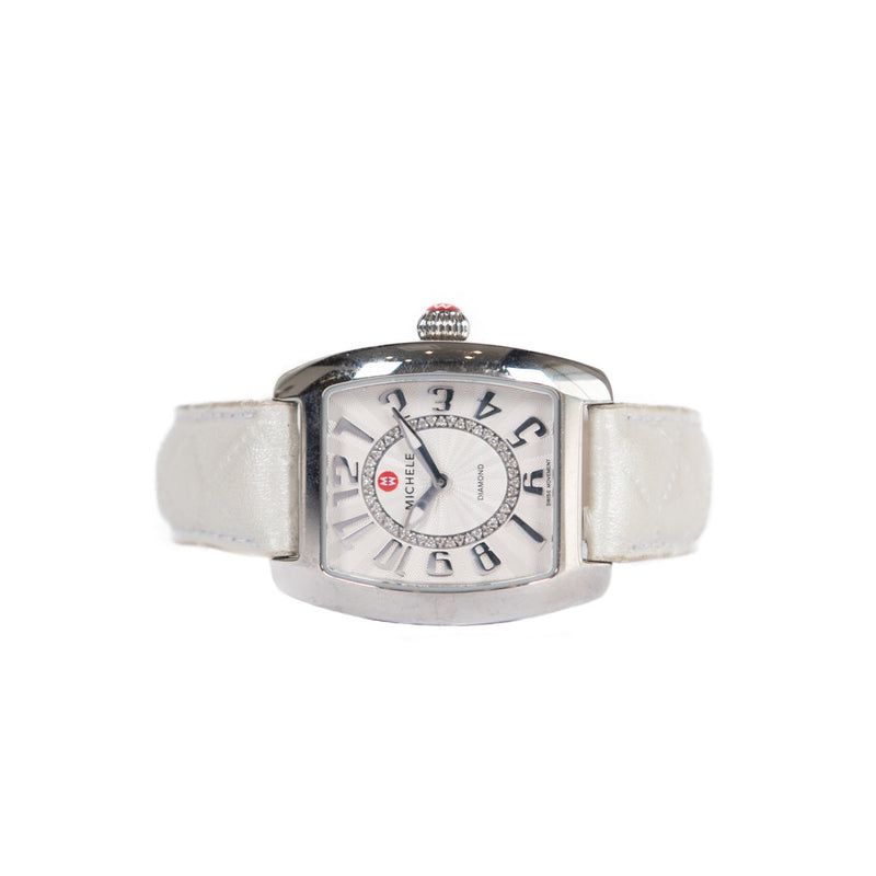 Pre-owned Michele Urban Mini Diamond Watch