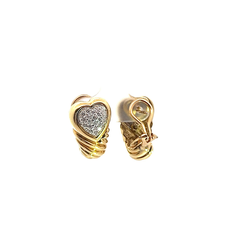 Pre-owned David Yurman Cable Heart Earrings