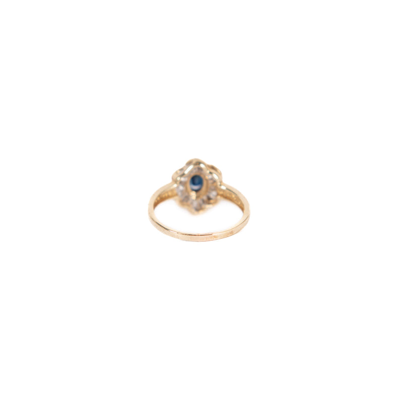 Pre-Owned Sapphire and Diamond Ring