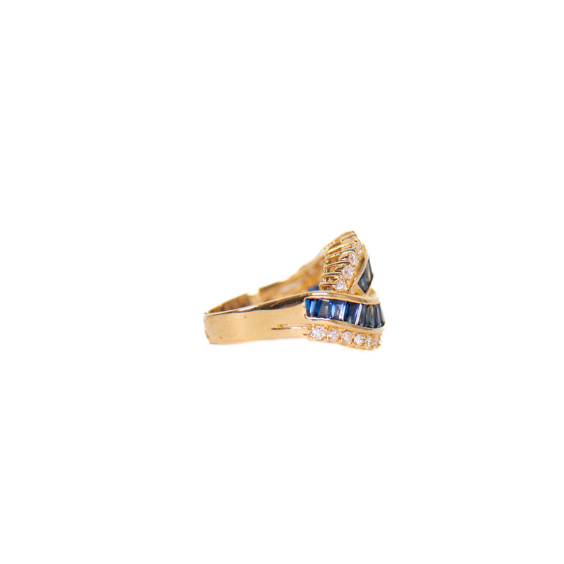 Pre-Owned Sapphire & Diamond Ring