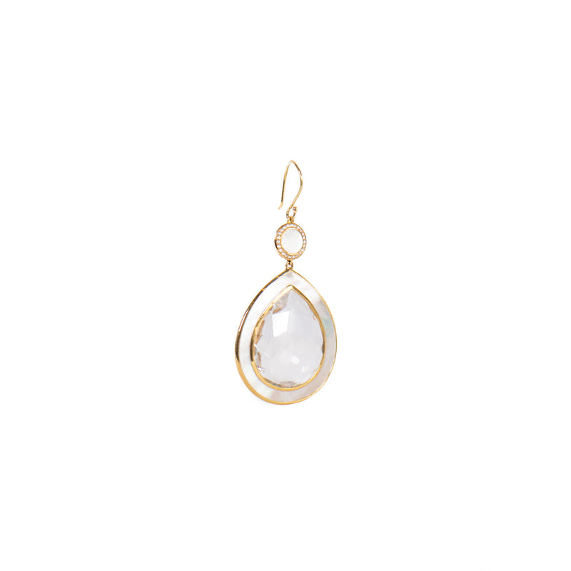 Pre-Owned Ippolita Mother of Pearl Ondine Teardrop Earrings