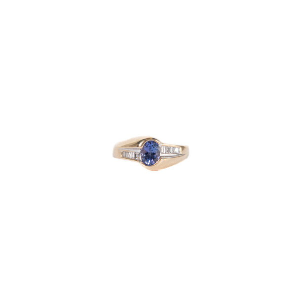 Pre-Owned Tanzanite and Diamond Ring