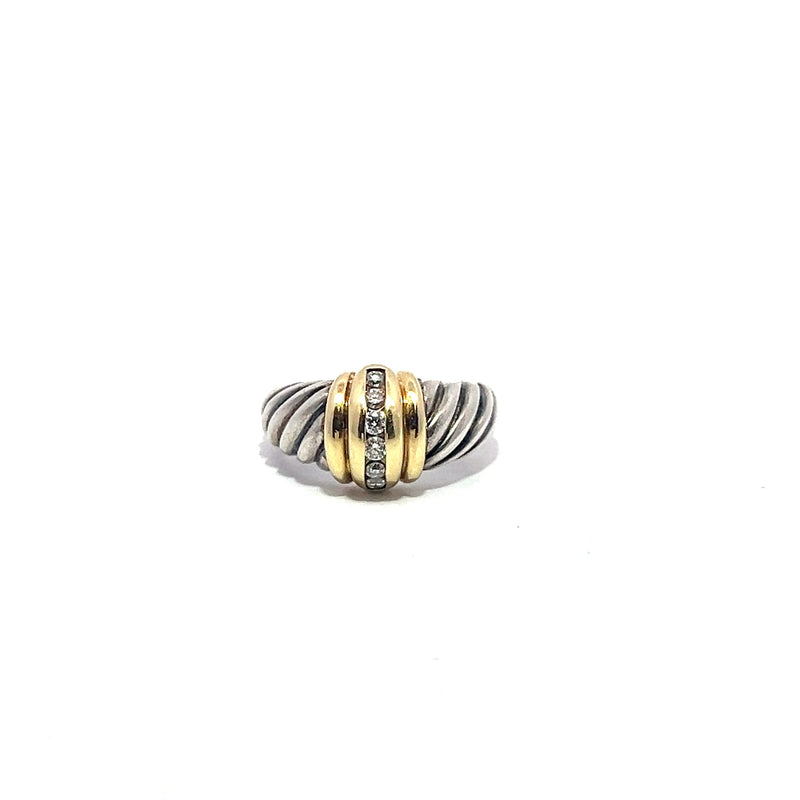 Pre-Owned David Yurman Diamond Cable Ring