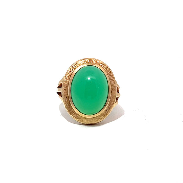 Pre-Owned Chalcedony Cabochon Ring