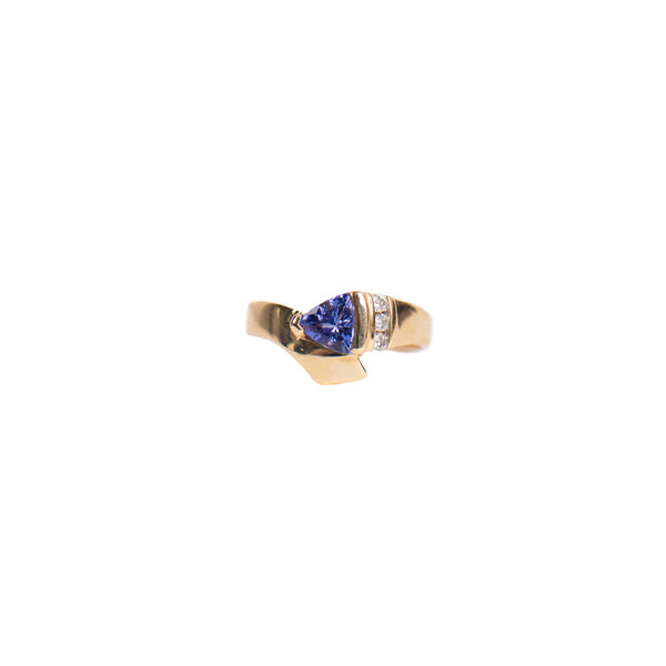 Pre-Owned Tanzanite and Diamond Ring