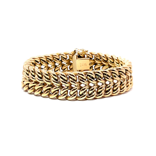 Pre-Owned Double Curb Bracelet