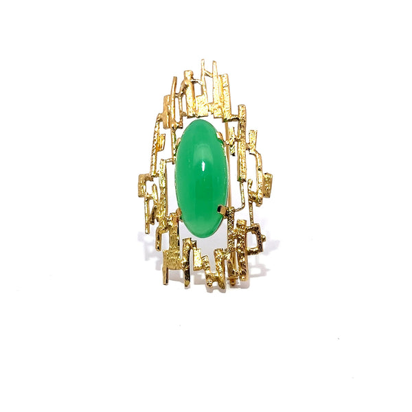 Pre-Owned Jade Brooch