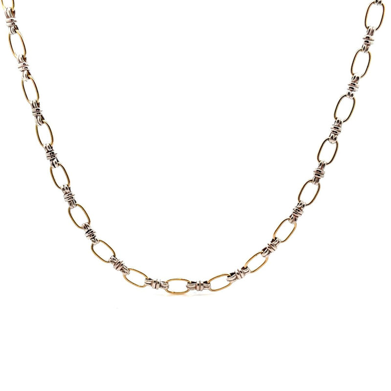 Pre-Owned Two-Tone Link Necklace