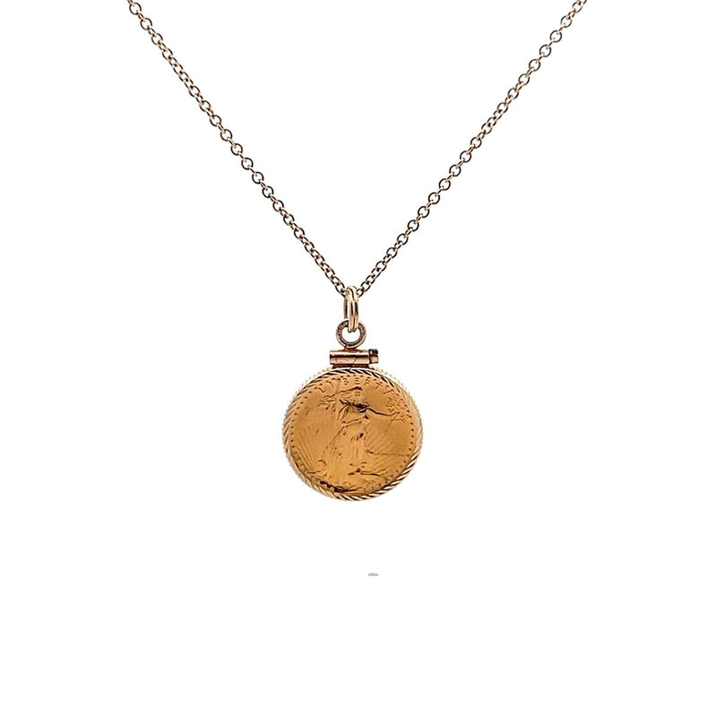 Pre-Owned Liberty Coin Pendant