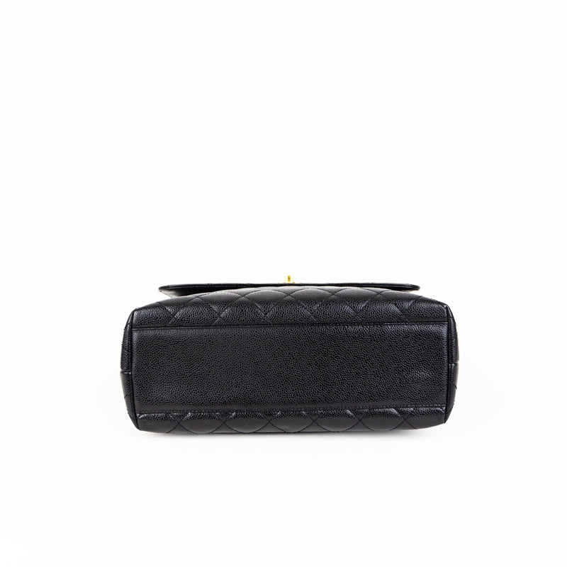 Pre-Owned Chanel Caviar Quilted Kelly Top Handle