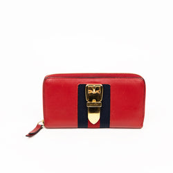 Pre-Owned Gucci Sylvie ZIp Around Wallet