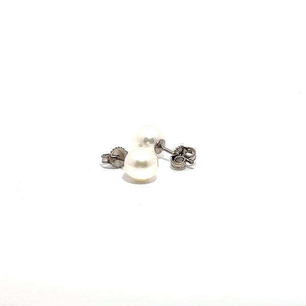 Pre-Owned Minimoto Pearl Stud Earrings