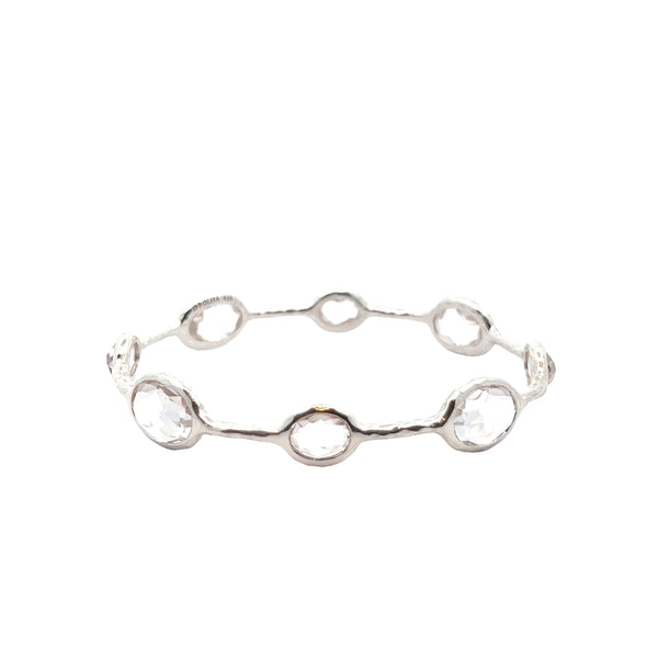 Pre-Owned Ippolita Rock Crystal 8 Stone Bangle