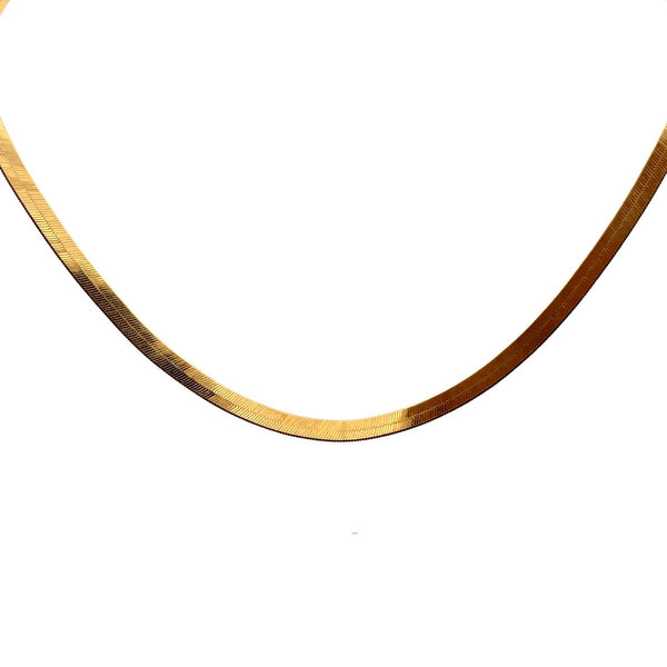 Pre-Owned Yellow-Gold Plated Herringbone Chain