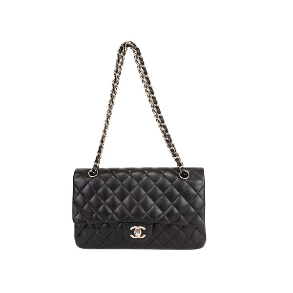 Pre-Owned Chanel Lambskin Medium Classic Double Flap