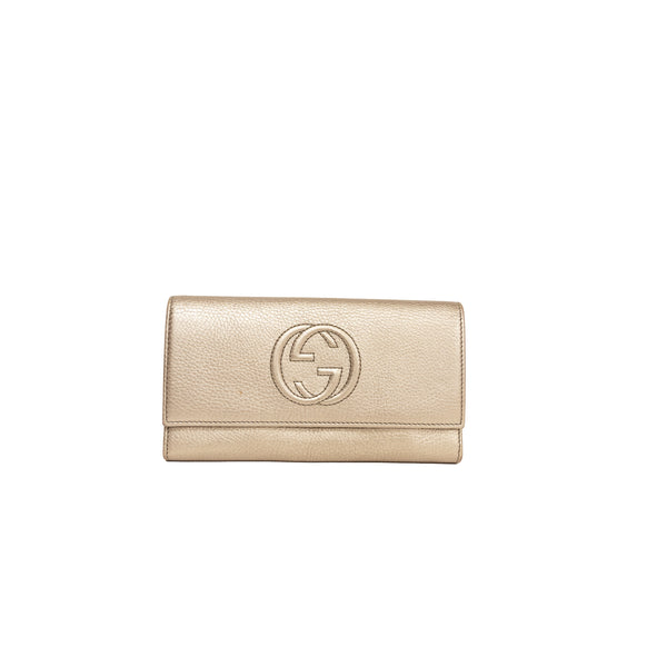 Pre-Owned Gucci SoHo Interlocking G Continental Wallet