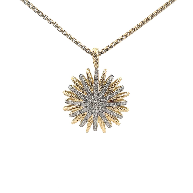 Pre-Owned David Yurman Diamond Starburst Pendant