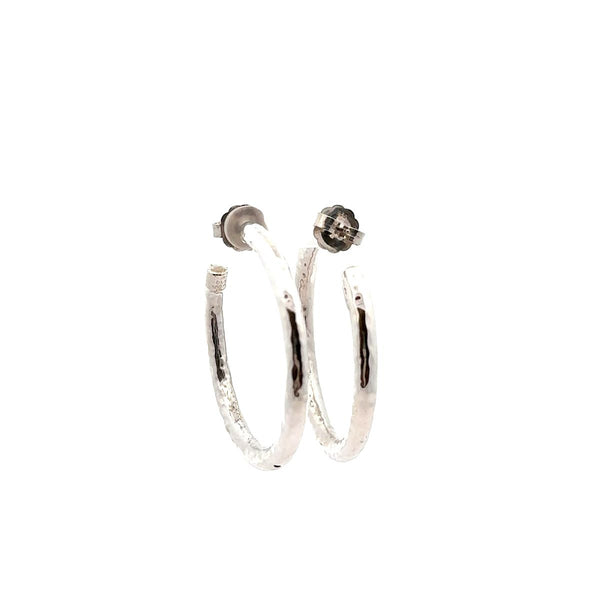 Pre-Owned Ippolita Classico Hammered Hoop Earrings