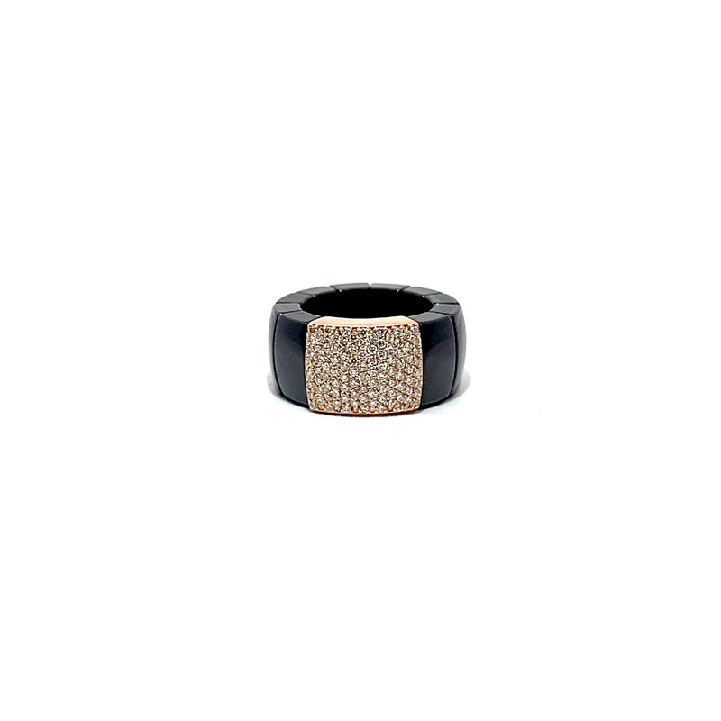 Pre-Owned Roberto Demeglio Diamond Pave Domino Stretch Ring