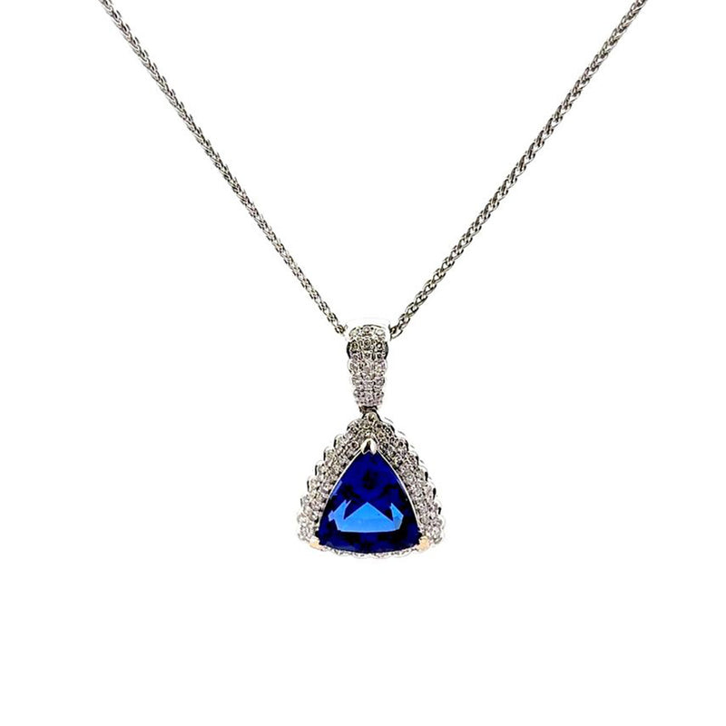 Pre-Owned Tanzanite and Diamond Necklace