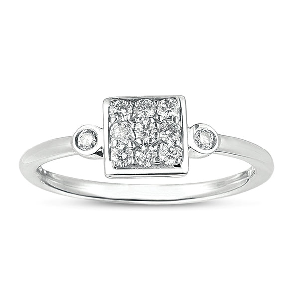 Michael Werdiger Diamond Cluster Top Ring