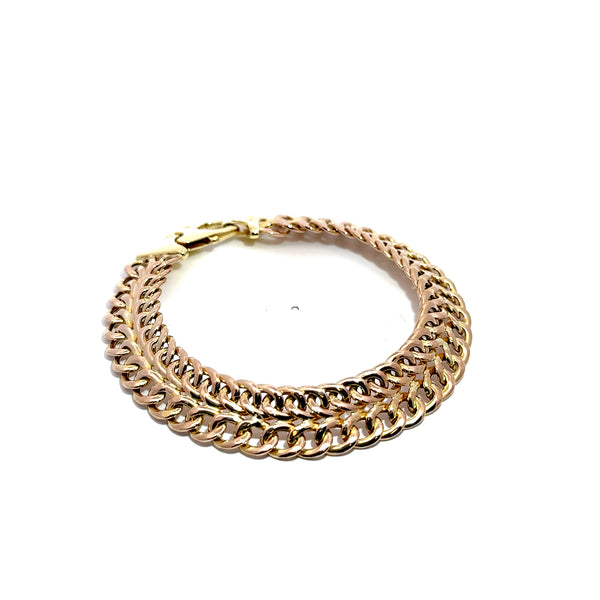 Pre-Owned Double Row Curb Link Bracelet