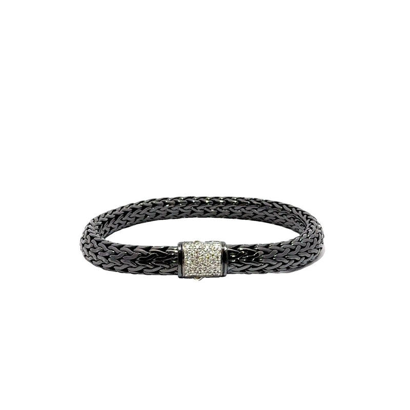 Pre-Owned John Hardy Diamond Classic Chain Bracelet