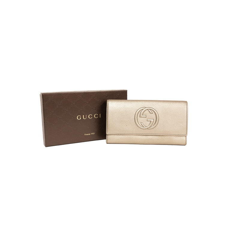 Pre-Owned Gucci SoHo Interlocking G Continental Wallet