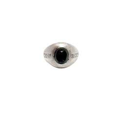 Pre-Owned Black Sapphire and Diamond Ring