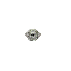 Pre-Owned Penny Preville Diamond Art Deco Ring