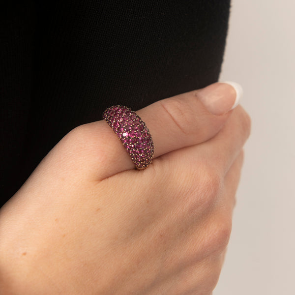 Pre-Owned Pink Sapphire Dome Ring