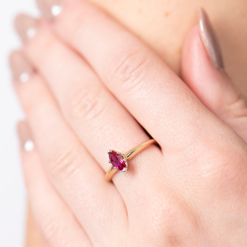 Pre-Owned Synthetic Ruby Ring