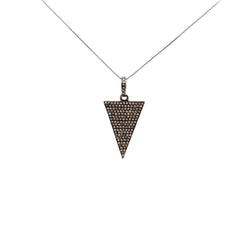 Pre-Owned Nina Gilin Diamond Triangle Pendant