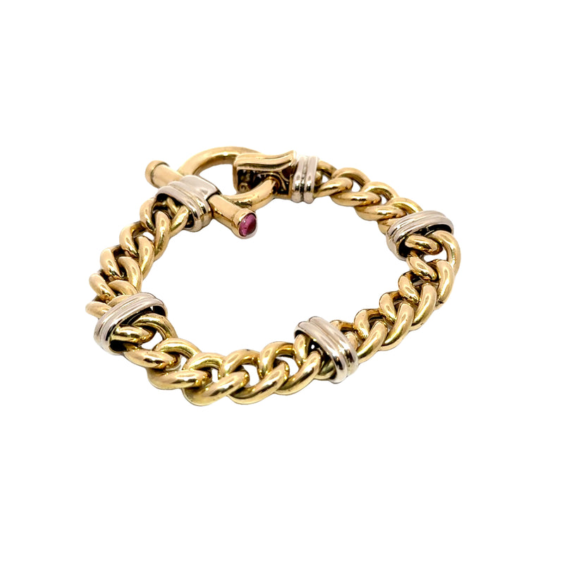 Pre-Owned Fancy Curb Link Bracelet