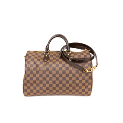 Pre-Owned Louis Vuitton Damier Ebene Speedy Bandouliere 35