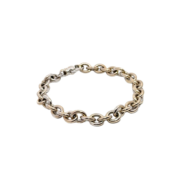 Pre-Owned White Gold Rolo Bracelet